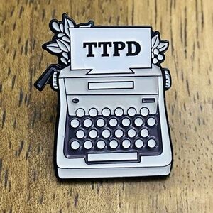 Taylor Swift inspired Tortured Poets Dept TTPD Typewriter Enamel Pin NEW